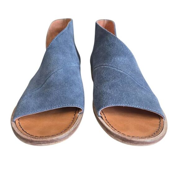 Free People Mont Blanc Blue Suede Sandals Size 381/2 US 8 - Picture 6 of 15